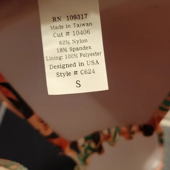 Strapless Tropical Floral Bikini Set - Picture 5 of 5